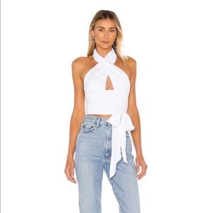 Jennifer Wrap Top size XS in white